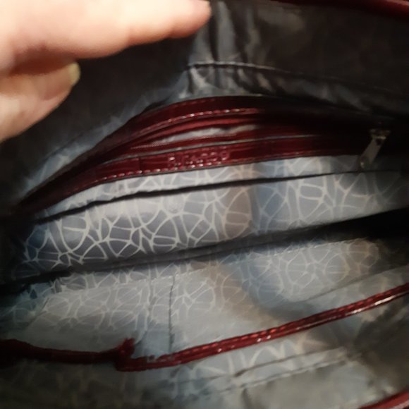 Burgundy/Maroon Purse Handbag Richardo Beverly Hills Medium Size - Picture 5 of 8